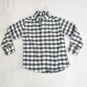 J. Crew Crewcuts Long Sleeve Collared Shirt Button Down Plaid Boys Size 4/5